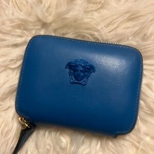Versace Blue Leather Wallet